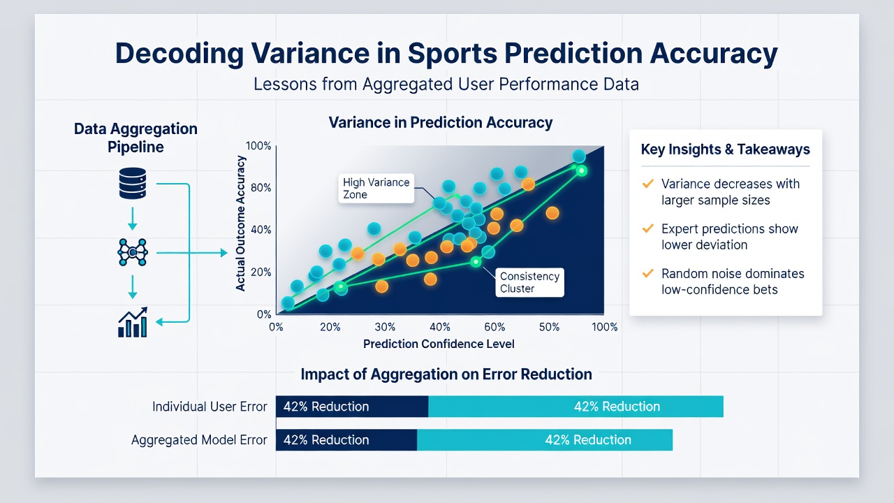 Heatmap illustrating how prediction accuracy variance changes with increasing sample sizes in user data